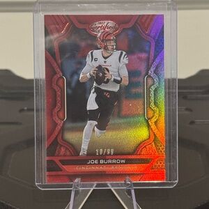 🔥 2022 Joe Burrow Panini Certified 10/99 Holo Card. Cincinnati bengals